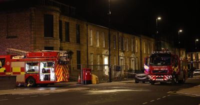 Emergency crews tackle fire at commercial building on Northumberland Square in North Shields