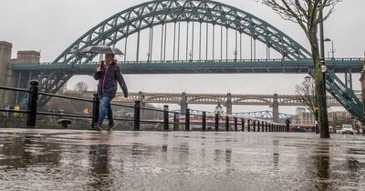 Wet and windy weather set to continue in the North East according to Met Office forecast