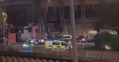 Glasgow city centre roads closed after car crash involving a pedestrian
