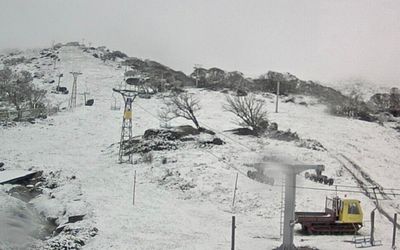 Snow and sweat as extreme weather divides Australia