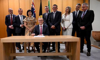 PM, state and territory leaders formally back Indigenous voice to parliament with statement of intent