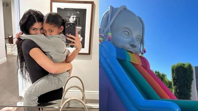 Kylie Jenner Is Under Fire For Decorating Stormi Aire’s Bday Party With Astroworld Inflatables