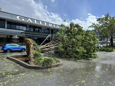 'Mini-cyclone' smashes buildings in NSW regional city