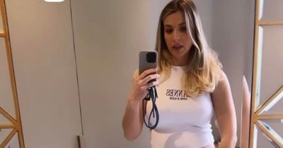 Pregnant Gemma Atkinson shares bed snap with Gorka Marquez after showing off baby bump and making joke about her boobs