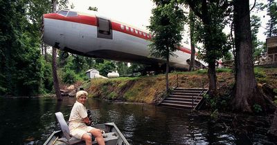 Woman transforms huge Boeing plane into fully functional home complete with hot tub