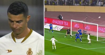Cristiano Ronaldo misses absolute sitter for Al-Nassr before being shown up by team-mate