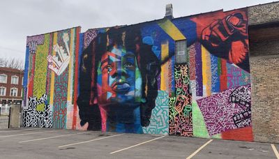 With West Side mural, Barrett Keithley aims to reflect positive vibe from Black barber shops