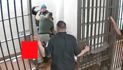 Chicago cops caught on video attacking man in holding cell each have long records of alleged misconduct