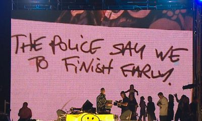 Right Here, Right Now review – Fatboy Slim’s beach concert will make you flinch with anxiety