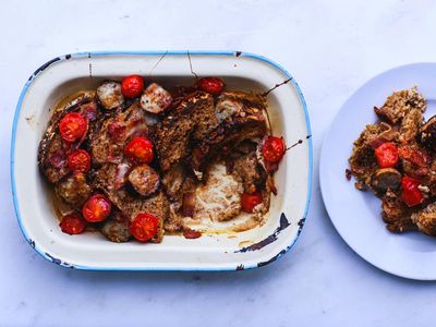 How to turn stale bread into a winning savoury pudding – recipe