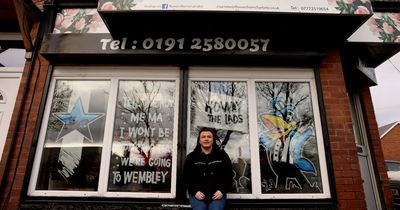 See North Shields florist's brilliant Wembley window display that's delighted Newcastle United fans