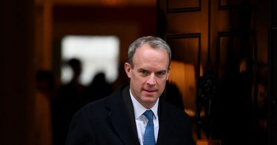 Ex-Tory chairman calls for Dominic Raab to be suspended during bullying investigation