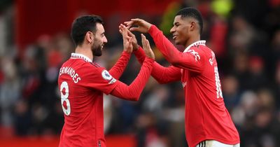 Bruno Fernandes sends cheeky response to Marcus Rashford after Manchester United ace bags award