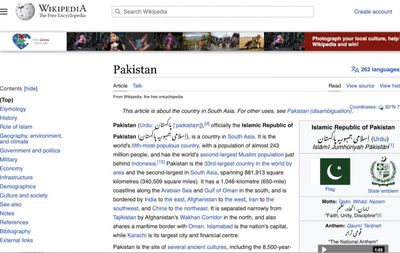 Pakistan blocks Wikipedia over ‘blasphemous content’