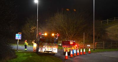 Two men die in M57 motorway horror crash - and third in hospital in serious condition