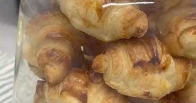 Mini air fryer croissants that are ready for breakfast in just eight minutes