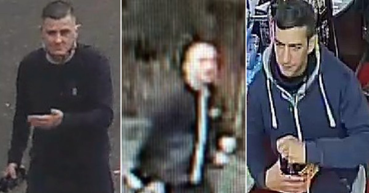 CCTV images of men wanted by Glasgow police as…