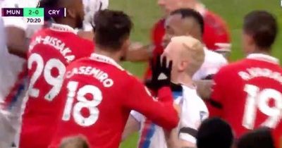 Casemiro sent off in 20-player brawl as Man Utd star sets unwanted career first