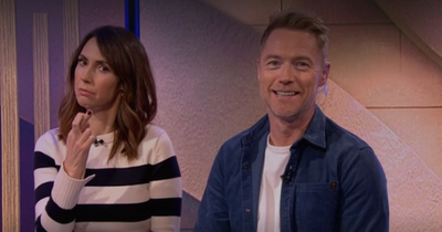 The One Show's Alex Jones 'caught' in hilarious moment backstage with Ronan Keating
