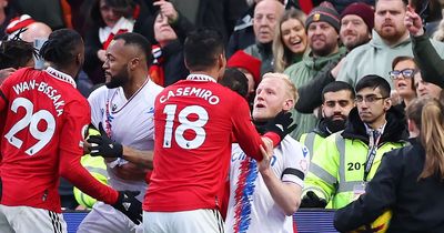 Erik ten Hag slams two Crystal Palace players over Manchester United midfielder Casemiro red card