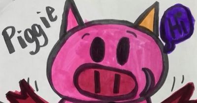 Schoolgirl's drawing of pig confiscated by school after deeming 'bow tie' inappropriate