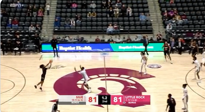 SIUE’s Ray’Sean Taylor banked an unbelievable buzzer-beater from opposing side of court