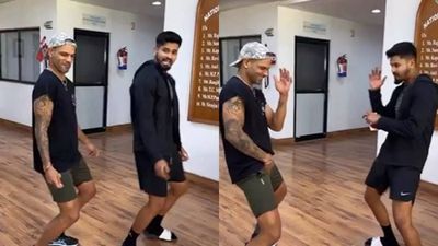 WATCH: Shreyas Iyer, Shikhar Dhawan groove to Rema's 'Calm Down Baby'