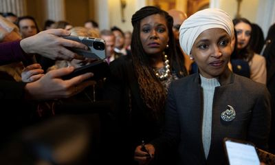 Democrats’ Ilhan Omar defence weakened by party’s own attacks over Israel