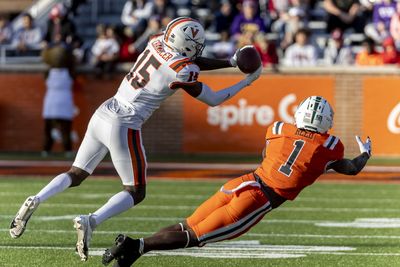 Virginia CB Anthony Johnson helps his draft stock with a Senior Bowl pick-6