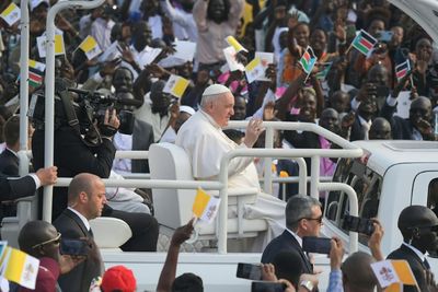 Pope urges end to ethnic hatred in historic South Sudan visit