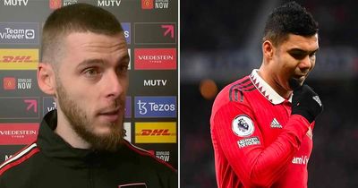 David de Gea has already identified Casemiro's replacement after Man Utd red card