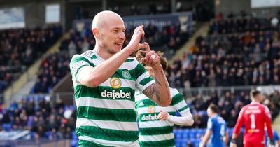 Aaron Mooy's Celtic celebration explained as wife lifts lid on touching 'S' tribute after St Johnstone strike