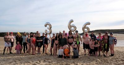 Celebrations as Whitley Bay mum completes her 366th consecutive daily cold water swim for mental health charity