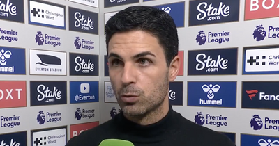 Mikel Arteta explains how Arsenal will react to Everton loss and title setback
