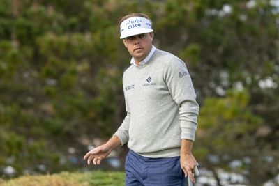 Watch: Wearing mic for CBS, Keith Mitchell credits his caddie for calling him off a shot during live coverage of 2023 AT&T Pebble Beach Pro-Am