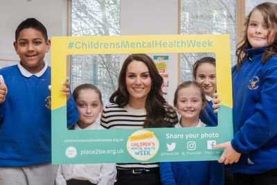 Kate joins primary school pupils to promote Children’s Mental Health Week