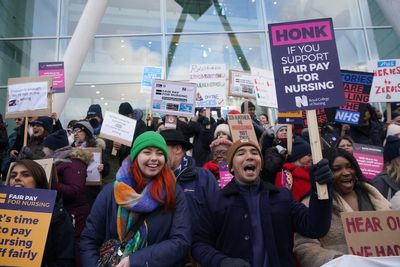 NHS faces biggest strike yet as nurses and ambulance crews walk out