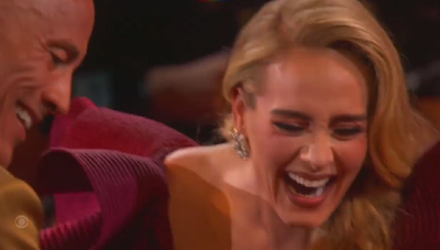 Adele shared an absolutely adorable moment with Dwayne ‘The Rock’ Johnson at the 2023 Grammys