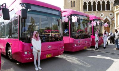 Can Karachi’s women-only pink buses drive change in Pakistan?