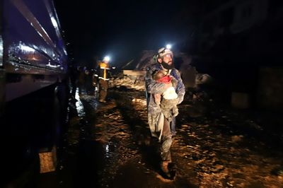 At least 386 dead in Syria after Turkey earthquake