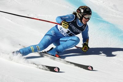 Brignone leads combined race at worlds; Shiffrin 0.96 behind