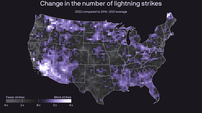 Mapped: 2022 in lightning