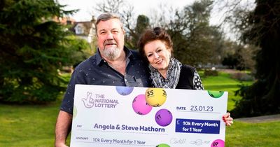 Retired couple found out they'd won £10k every month for a year after popping to shops