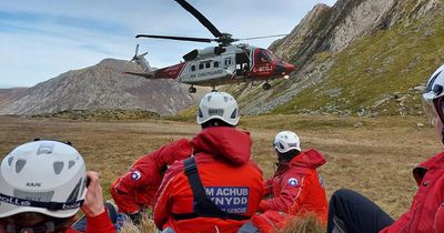 Man dies in Snowdonia fall after rock breaks away from mountain