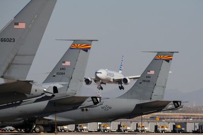 Super Bowl draws epic air show of private planes to Phoenix