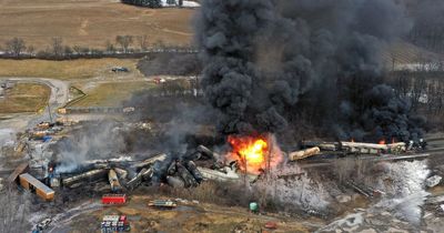 Ohio train derails with fear growing hazardous materials it is carrying will explode