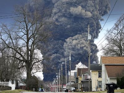 Ohio crews conduct a 'controlled release' of toxic chemicals from derailed train cars