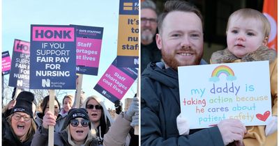 'Deflated but defiant': Striking NHS nurses and ambulance workers stand together and demand Rishi Sunak starts to negotiate