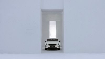 Electric vehicle giant Polestar opens showroom made entirely from snow
