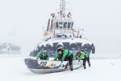 Canada canoe ice races back after pandemic hiatus